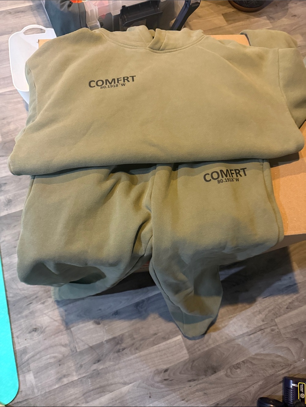 COMFRT Olive Green Hoodie - Women’s Comfort Sweatshirt